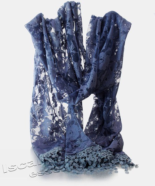 Pashmina calado rosas