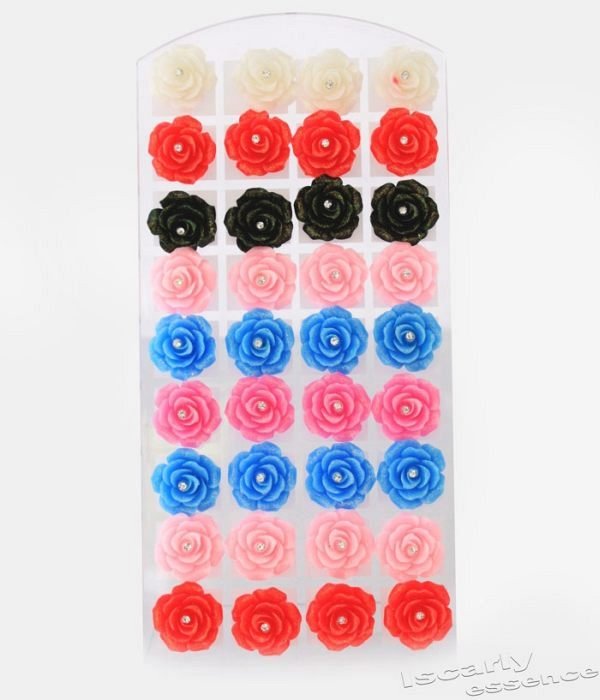 Pendientes Boton 18 pares