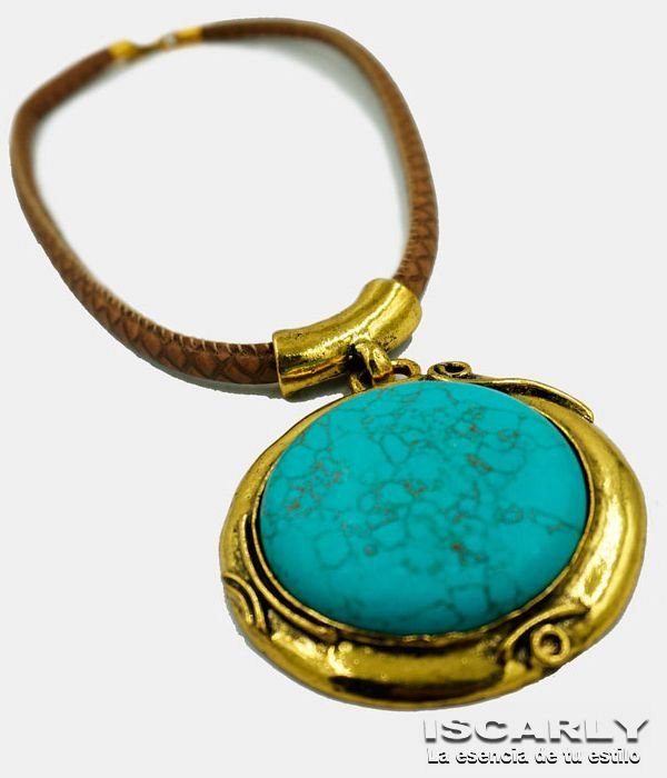 Collar con colgante Circle Mirrow