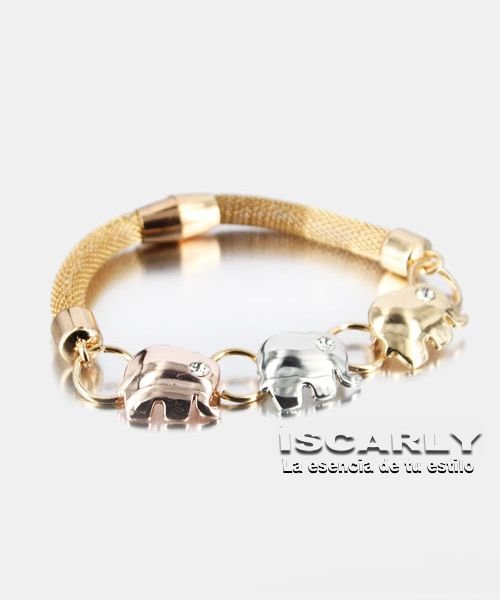 Pulsera Abalorios Elefantes