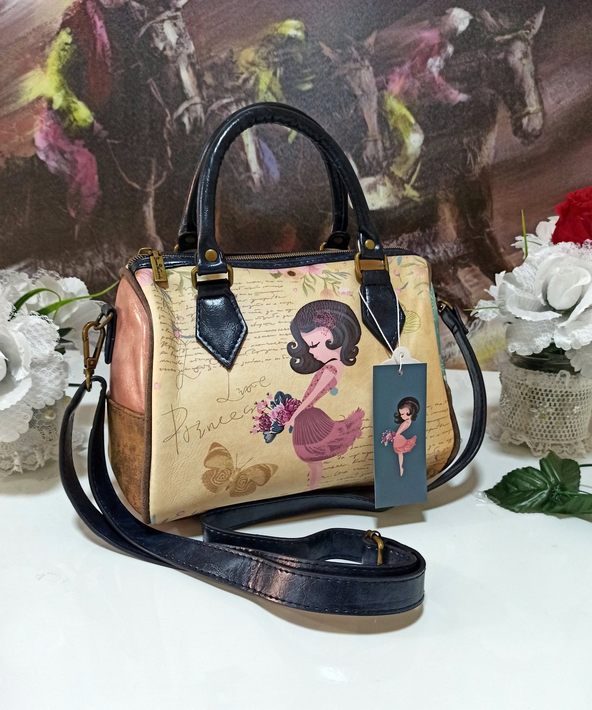 Bolso de mano Sweet & Candy niña con flores
