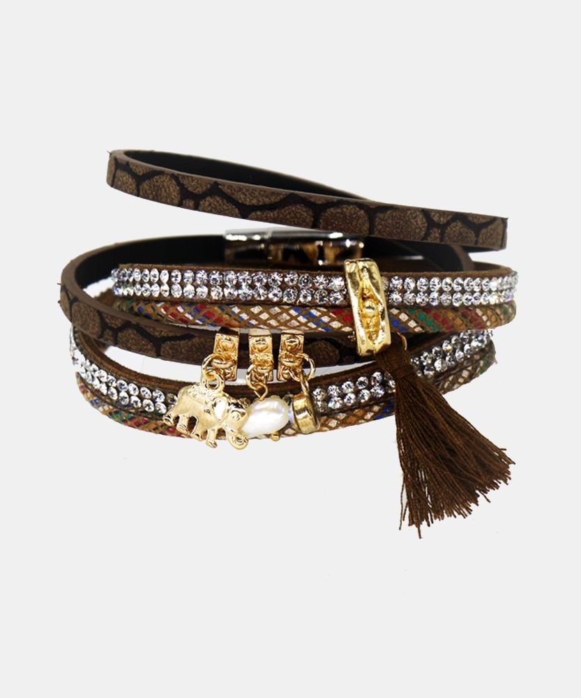 Pulsera multilineas dijes varios