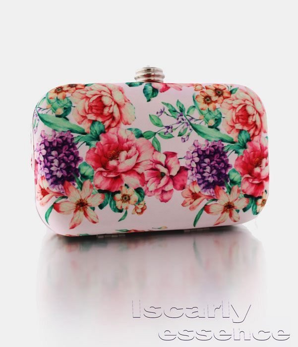 Bolso de fiesta estampado Flores