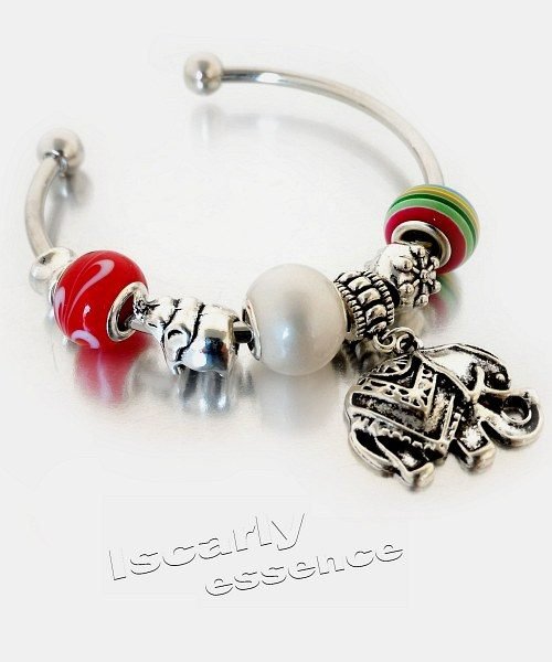 Pulsera con abalorios