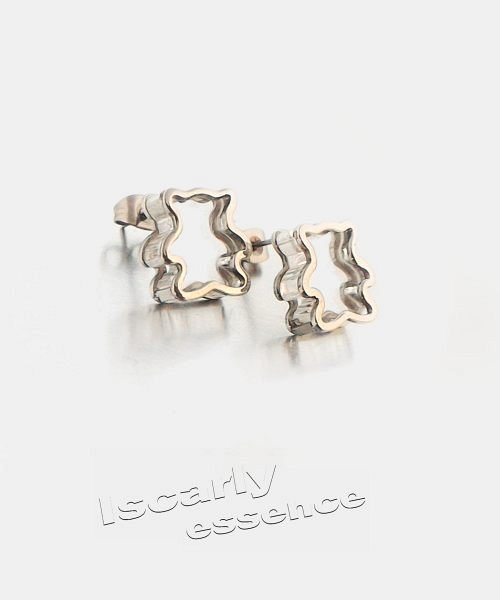Pendientes de acero Teddy Bear
