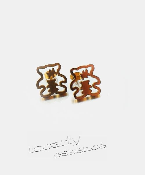Pendientes de acero Teddy Bear