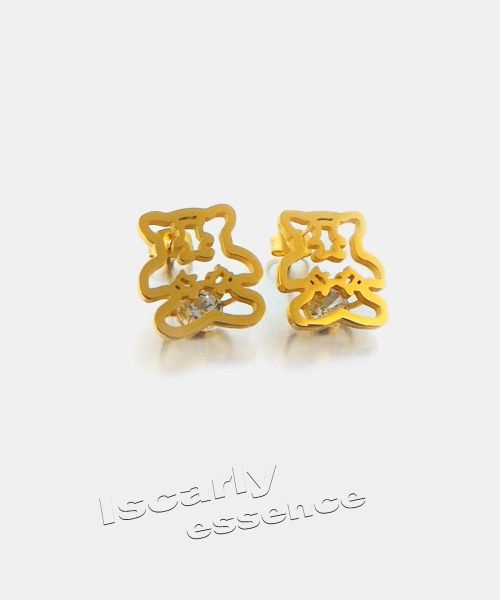 Pendientes de acero Teddy Bear