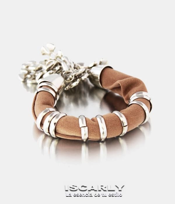 Pulsera fabric & rings Iscarly