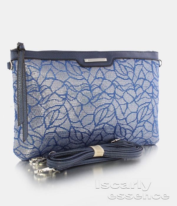 Bolso Sobre Estampado Encaje y Brillo