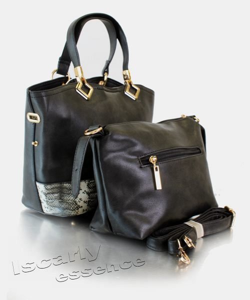 Bolso de mano snake print