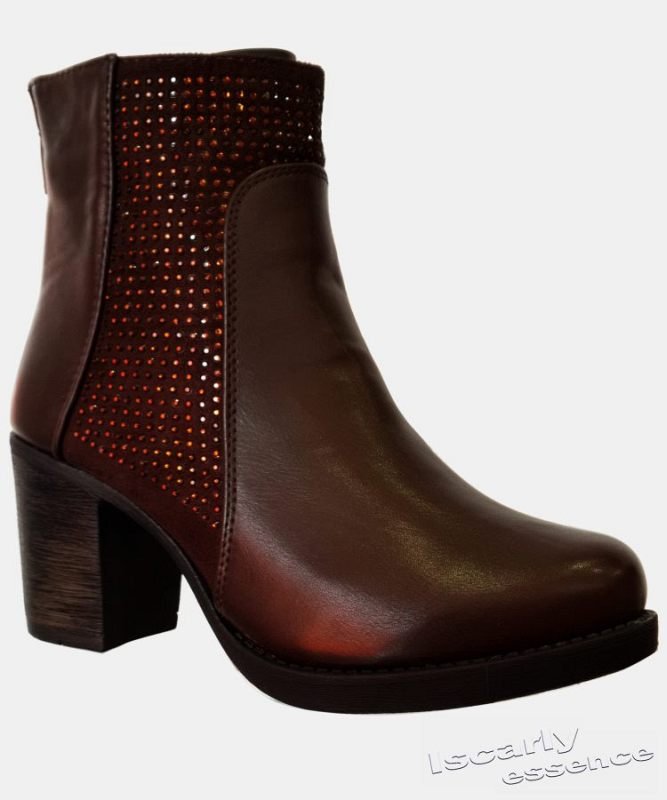 Botines con doble material