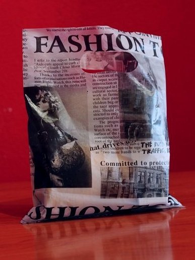 pack 100 Bolsitas Estampado Periodico 15x20 cm