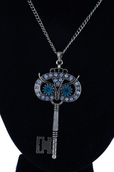 Collier Hibou et strass