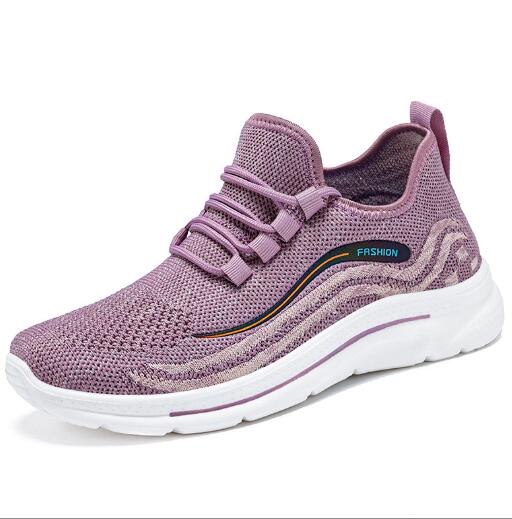 (imagen de) Zapatilla slip-on de knit con suela blanca