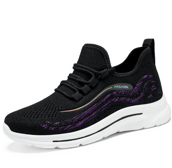 (imagen de) Zapatilla slip-on de knit con suela blanca