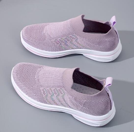 Zapatilla slip-on efecto calcetín de pu…