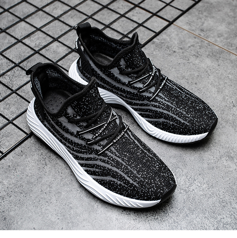 (imagen de) Zapatilla deportiva de punto jaspeado con suela contrastada