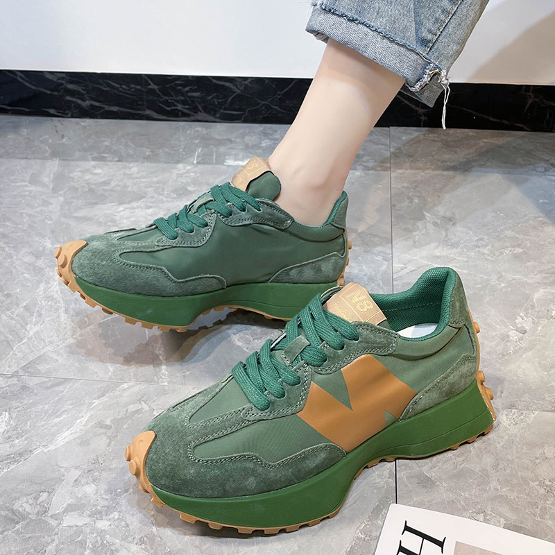 (imagen de) Zapatilla chunky plataforma ante y textil