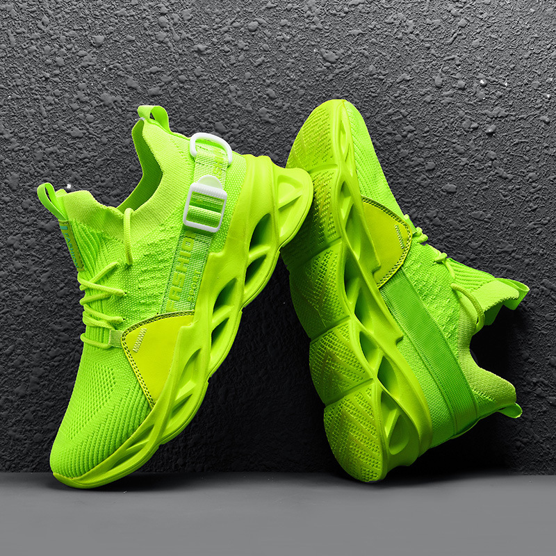 Knit sport sneaker with sculpted hollow…