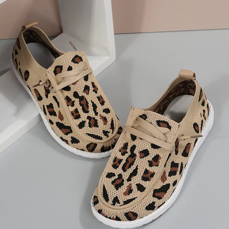 (image for) Slip-on Knit Sneaker with Animal Print