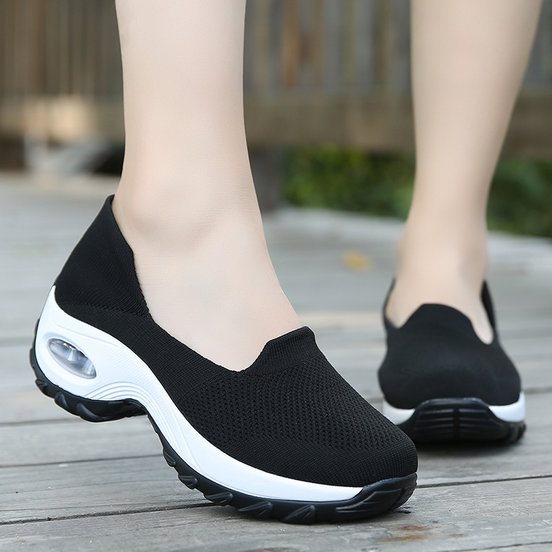 (image for) Slip-on knit sneaker with platform sole