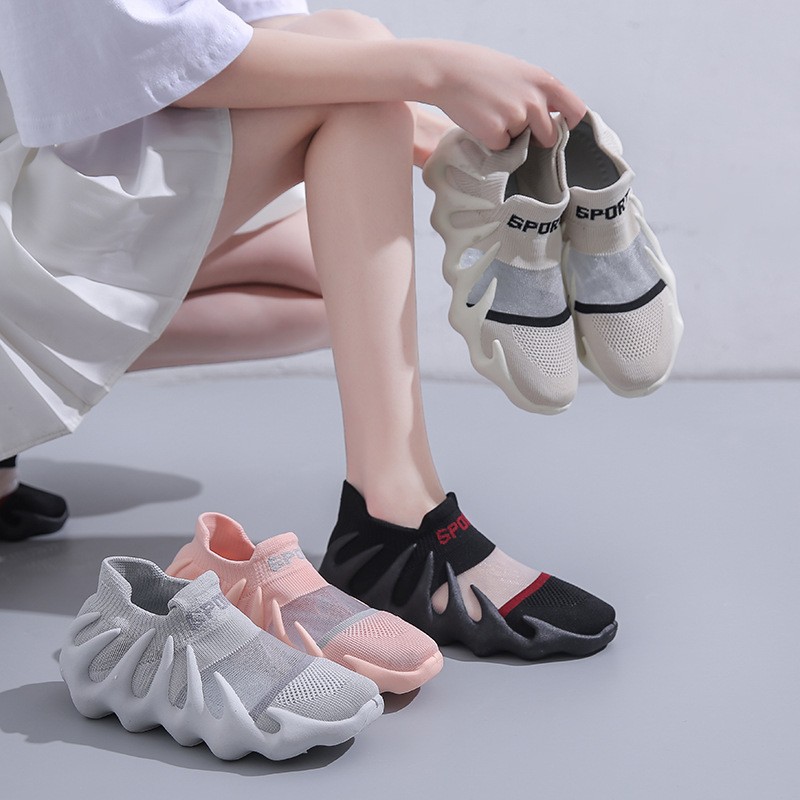 (image for) Slip-on knit sneaker with sculpted sole