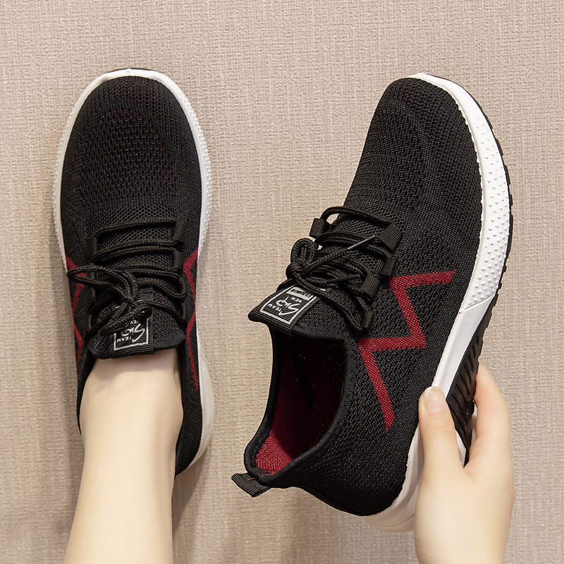 Zapatilla deportiva knit con suela gruesa (imagen de) Zapatilla deportiva knit con suela gruesa