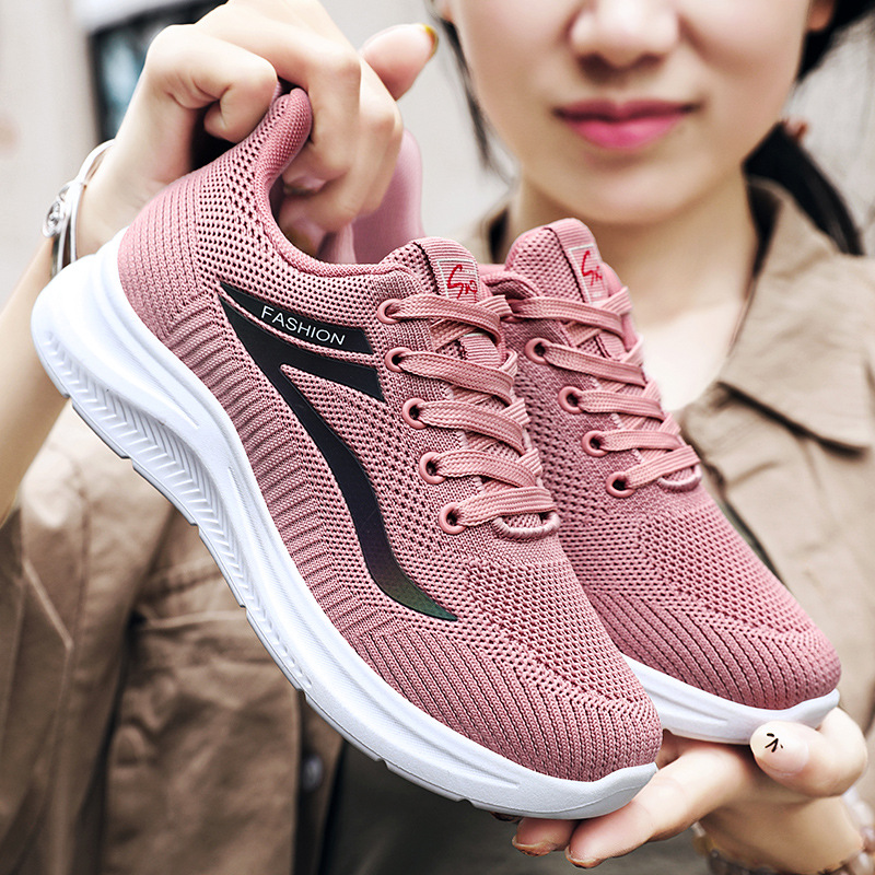 Knit-Upper Sports Sneaker with Lightweight White Sole (image for) Knit-Upper Sports Sneaker with Lightweight White Sole