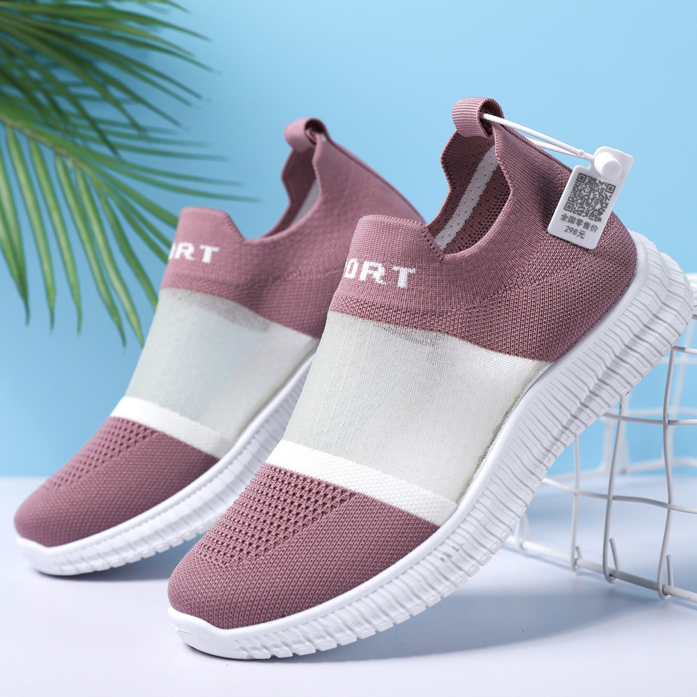 (imagen de) Zapatilla slip-on de punto elástico con suela ligera