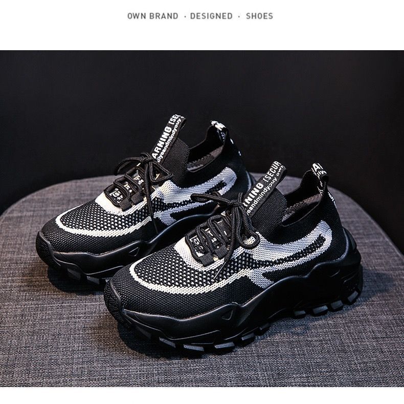 Zapatilla deportiva chunky de punto con suela track (imagen de) Zapatilla deportiva chunky de punto con suela track