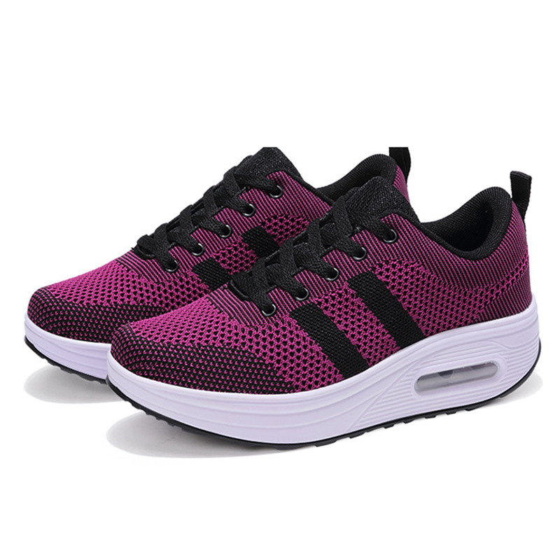 (image for) Platform Knit Sports Sneaker with Air Cushion