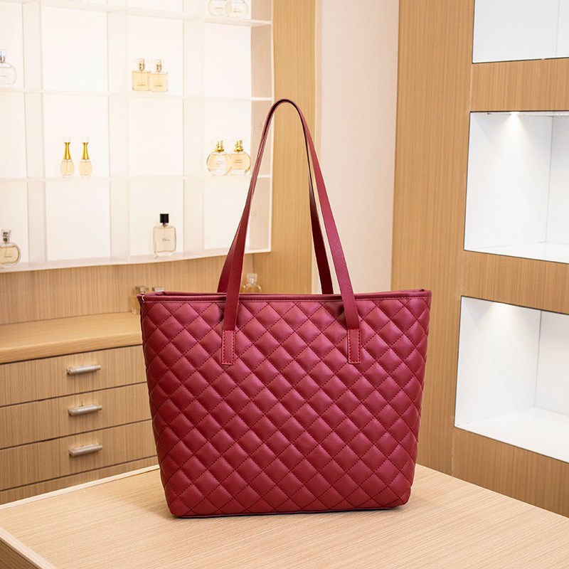 (imagen de) Bolso tote acolchado en PU con asas largas