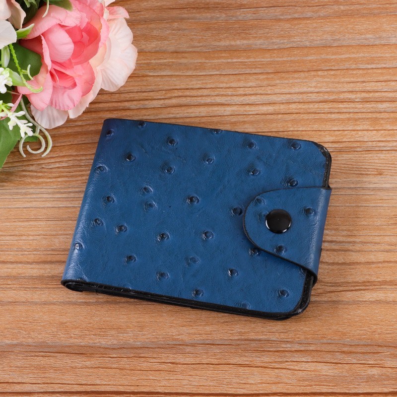 (imagen de) Billetera de hombre plegable con textura en polipiel