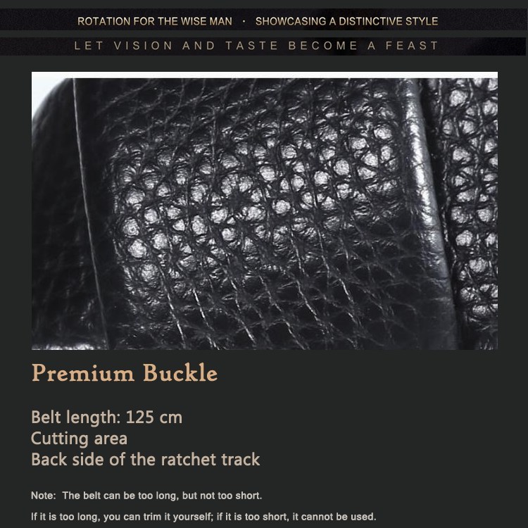 (image for) Ratchet belt with textured strap and metal buckle