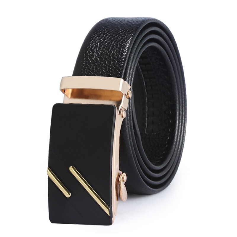 (image for) Ratchet Belt with Rectangular Buckle and Metal Accents