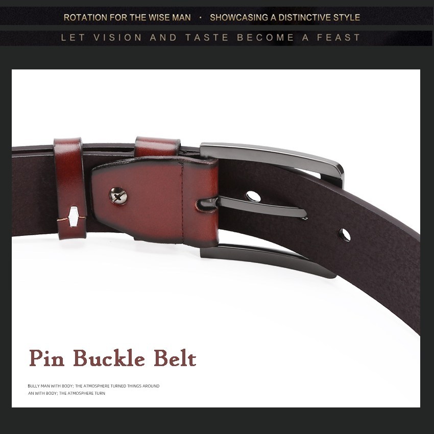 (image for) Textured belt with matte metal buckle