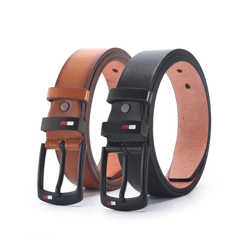 (image for) Classic belt with matte buckle and tricolour detail