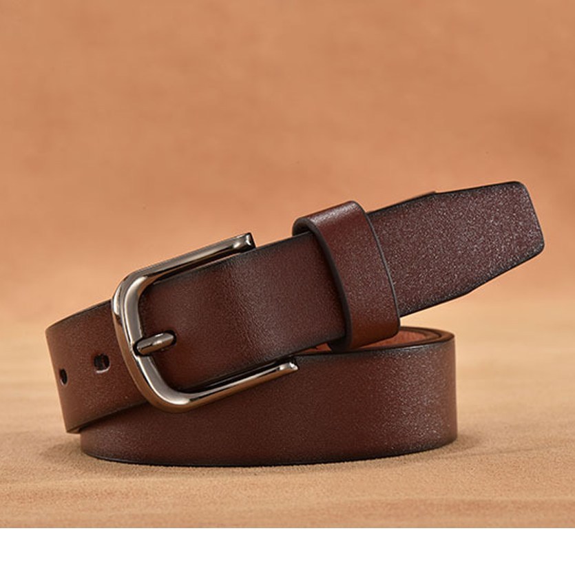 (image for) Classic smooth belt with rounded metal buckle