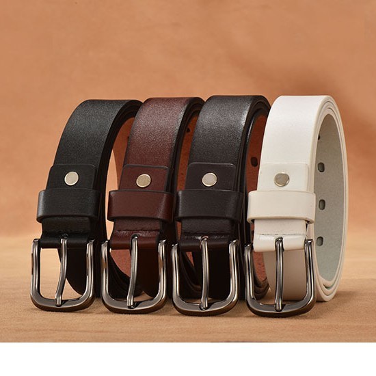 (image for) Classic smooth belt with rounded metal buckle