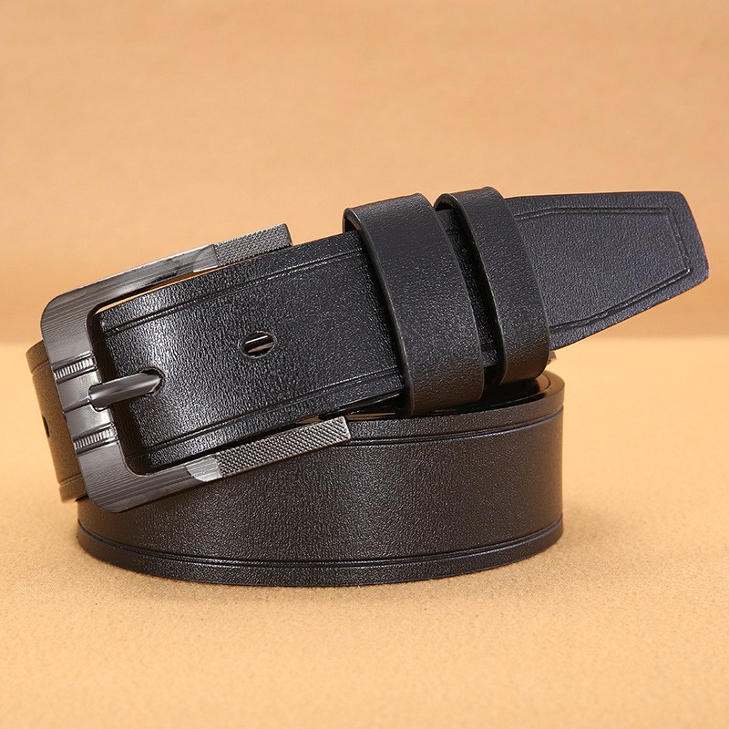 (image for) Classic belt with metal buckle and smooth finish