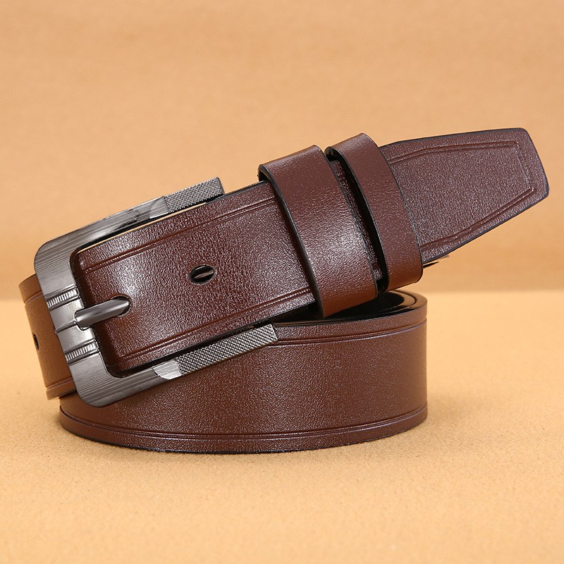 (image for) Classic belt with metal buckle and smooth finish