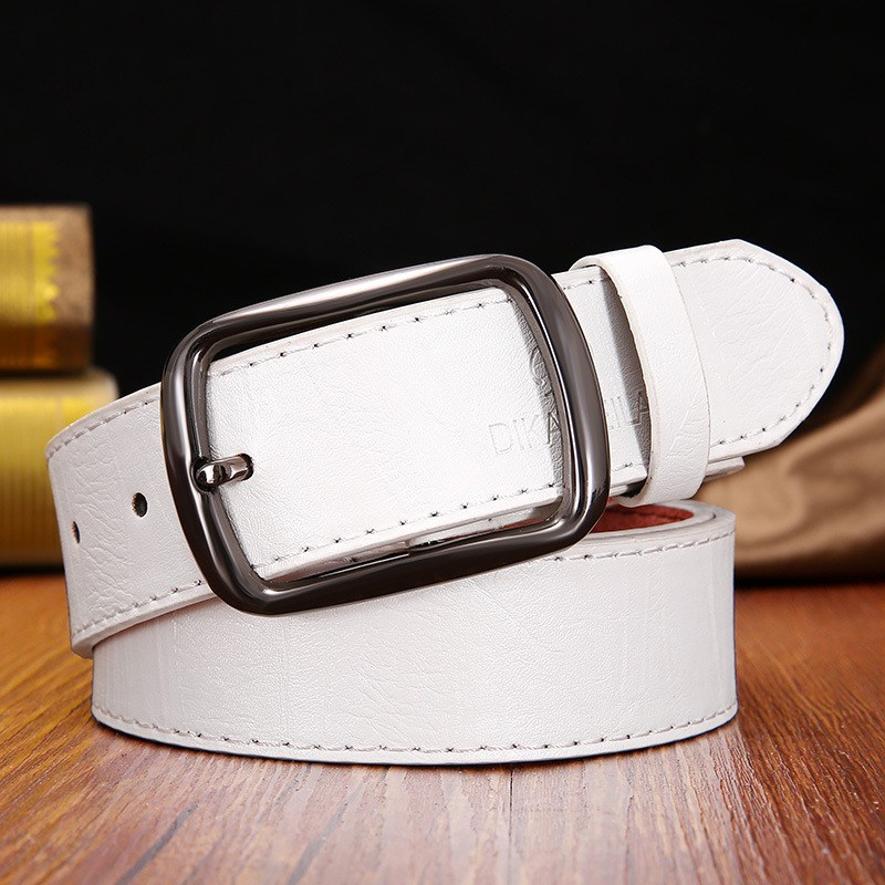 (image for) Classic Distressed-Style Belt with Metal Buckle