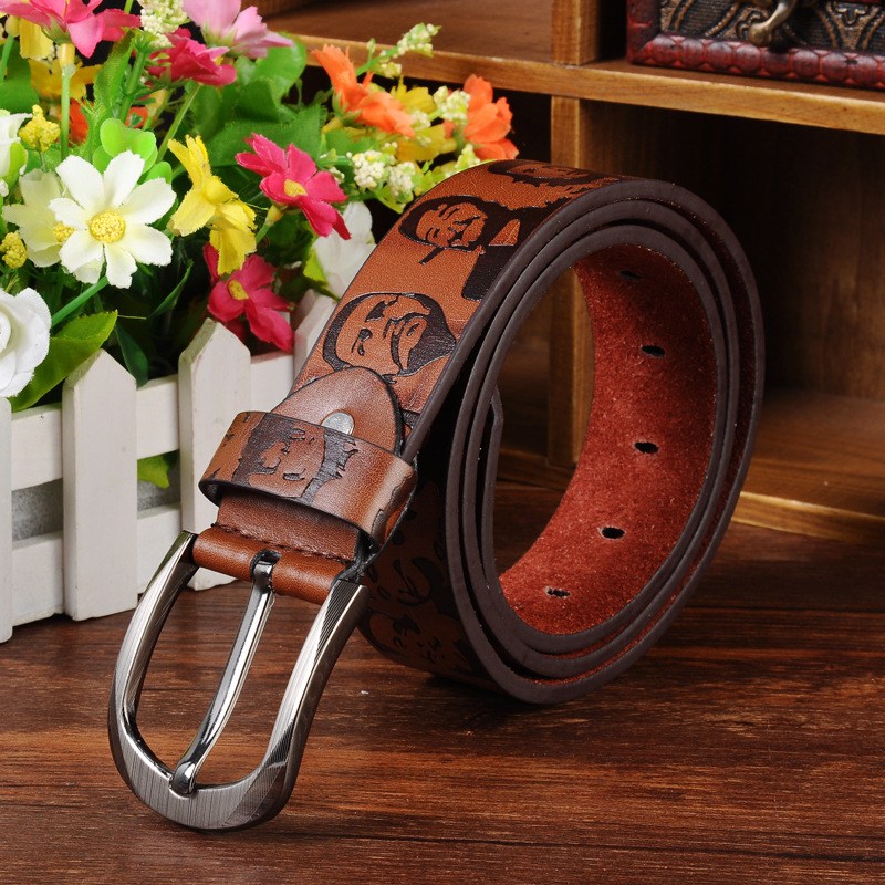 (image for) Printed Face Belt with Metal Buckle