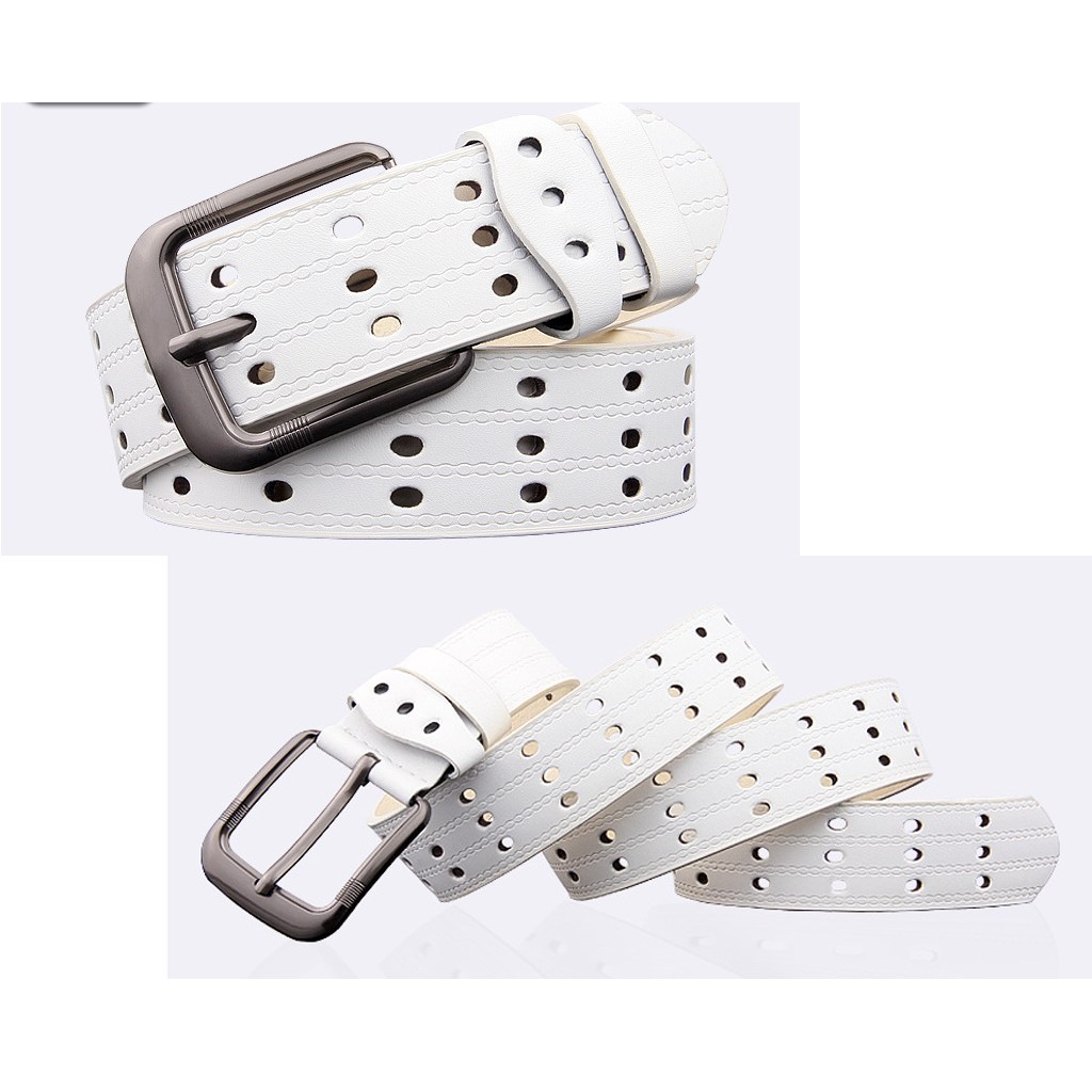 (image for) Perforated belt with metal buckle