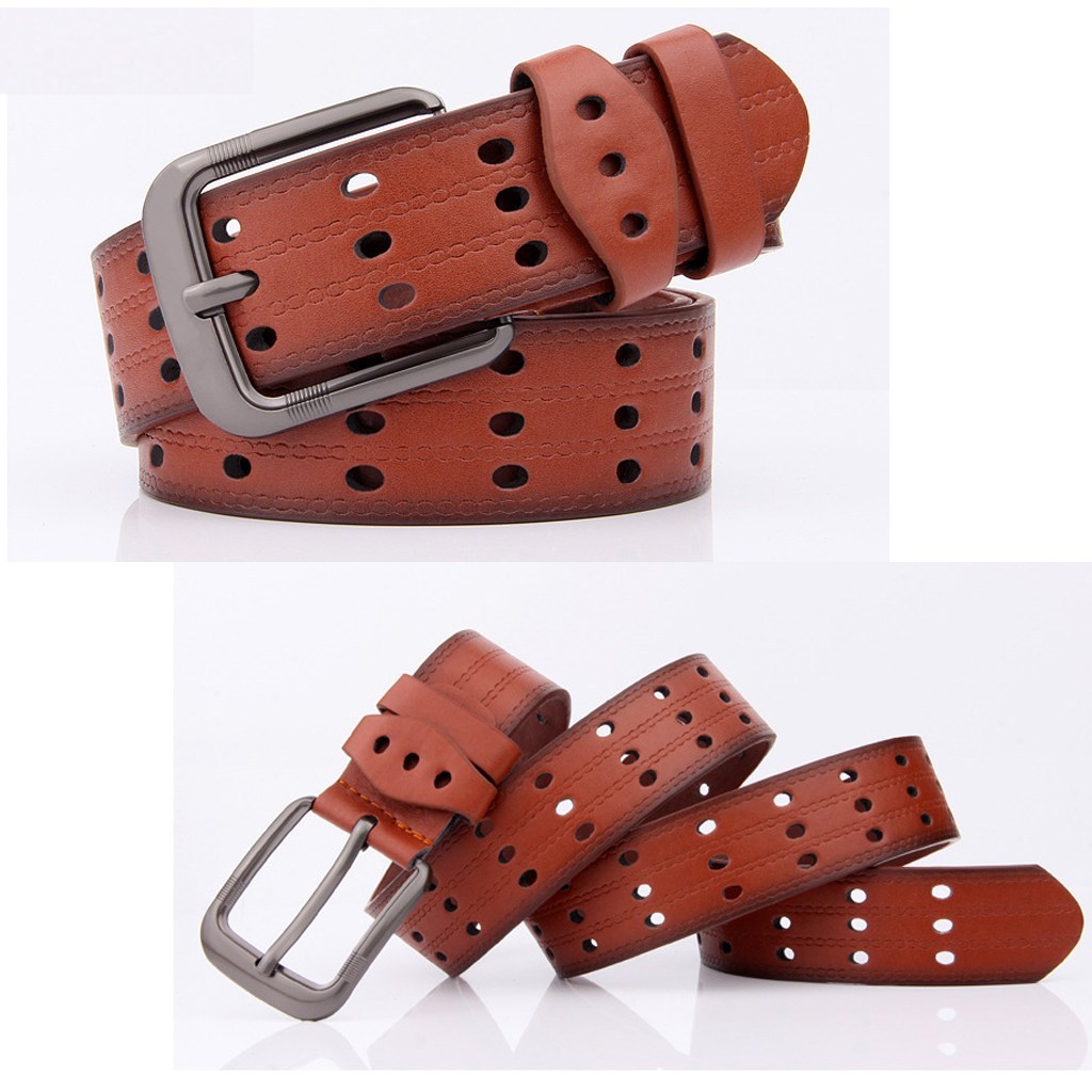 (image for) Perforated belt with metal buckle