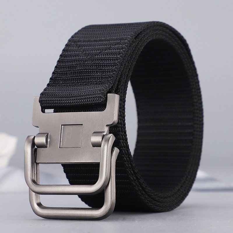(image for) Lightweight Webbing Belt with Metal Buckle