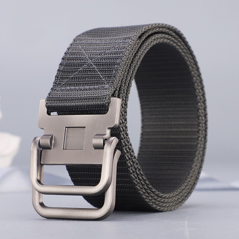 (image for) Lightweight Webbing Belt with Metal Buckle