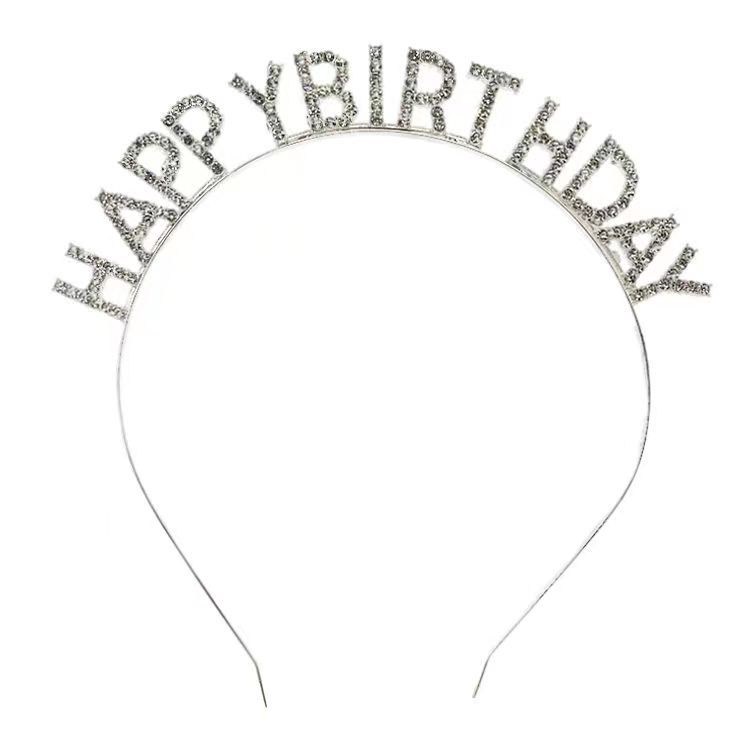 Crystal 'Happy Birthday' Headband (image for) Crystal 'Happy Birthday' Headband