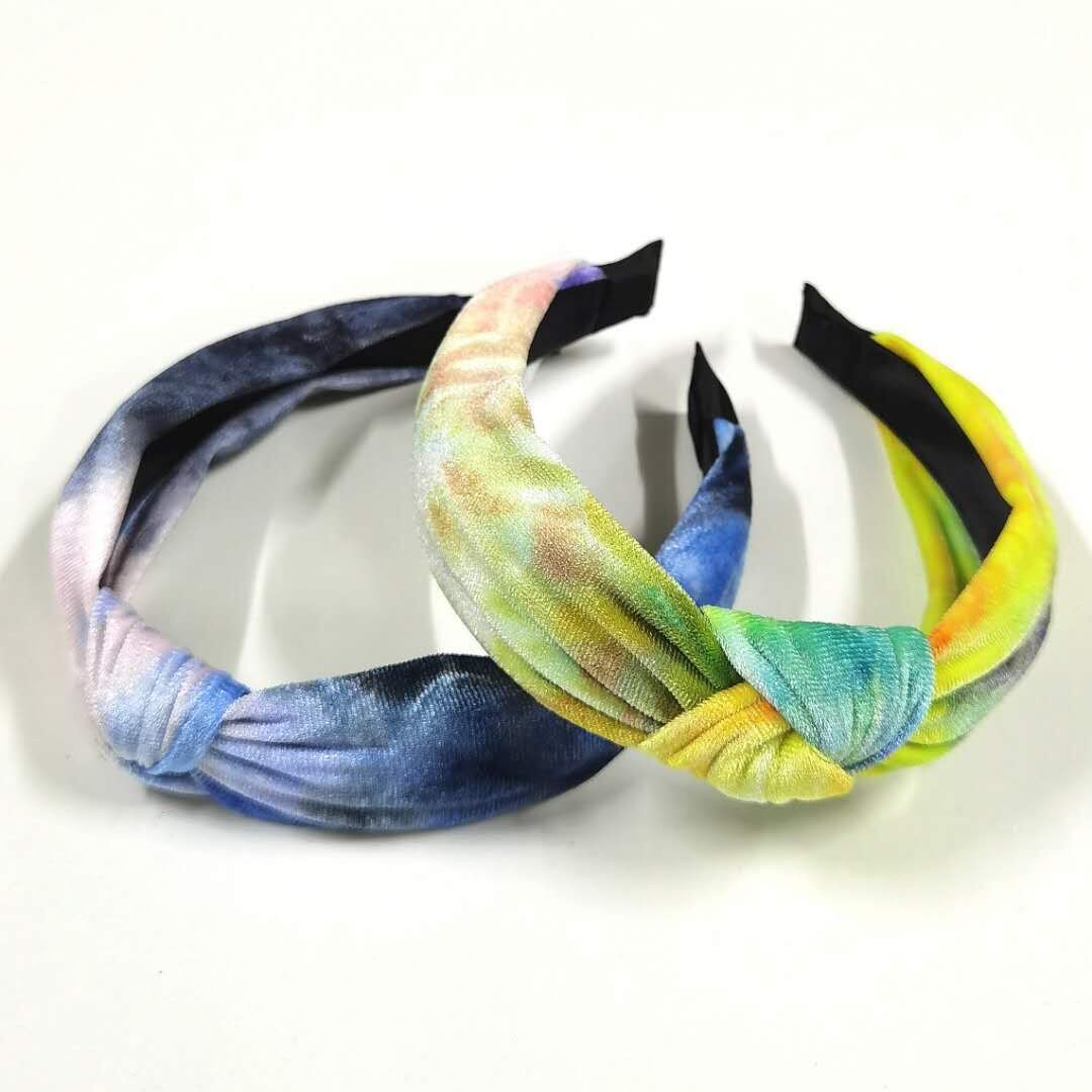 Diadema acolchada con nudo y estampado…