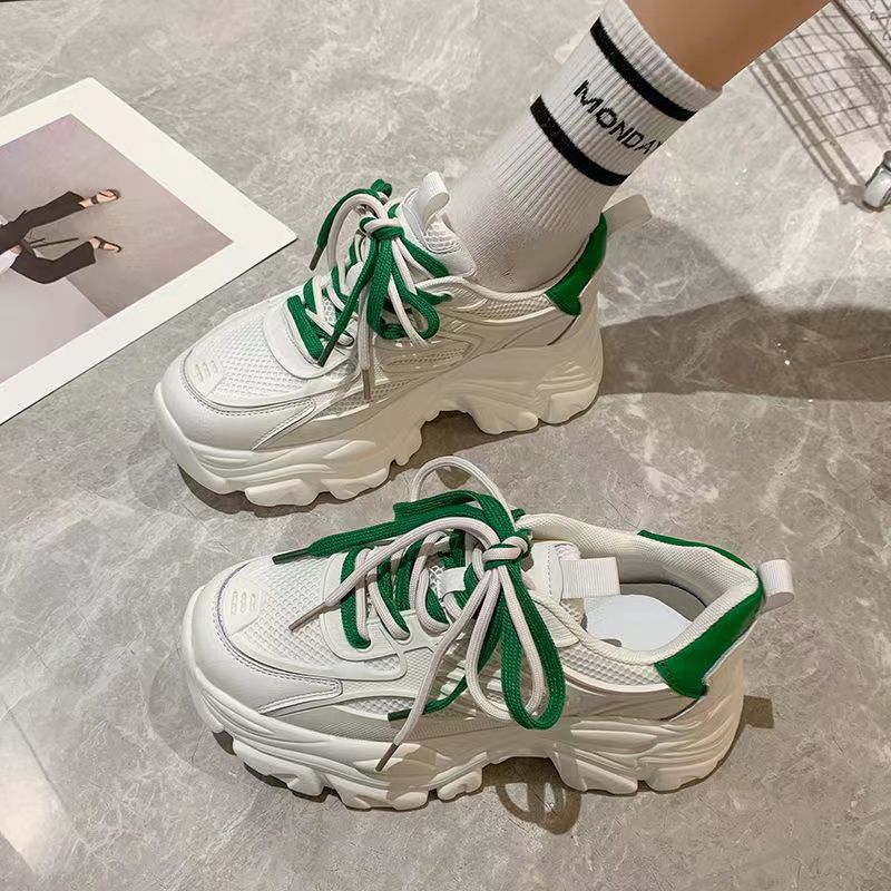 (image for) Chunky Platform Sneaker with Green Accents